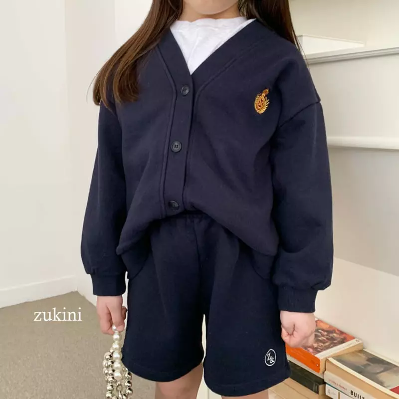 Zukini - Korean Children Fashion - #minifashionista - Logo Terry Cardigan - 4