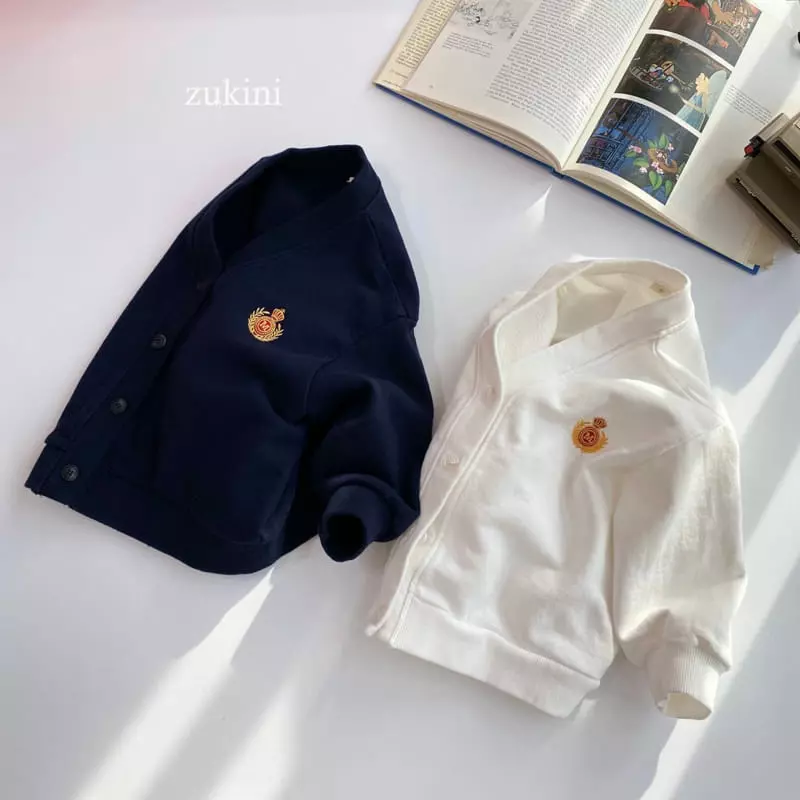 Zukini - Korean Children Fashion - #stylishchildhood - Logo Terry Cardigan - 7
