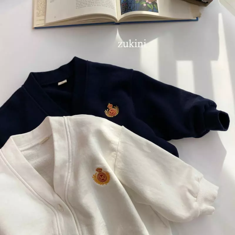 Zukini - Korean Children Fashion - #toddlerclothing - Logo Terry Cardigan - 6