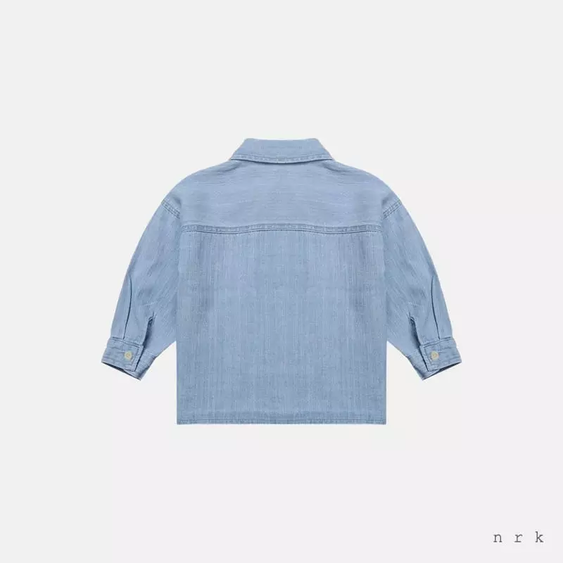 nrk - Korean Children Fashion - #Kfashion4kids - Slab Denim Shirt - 6