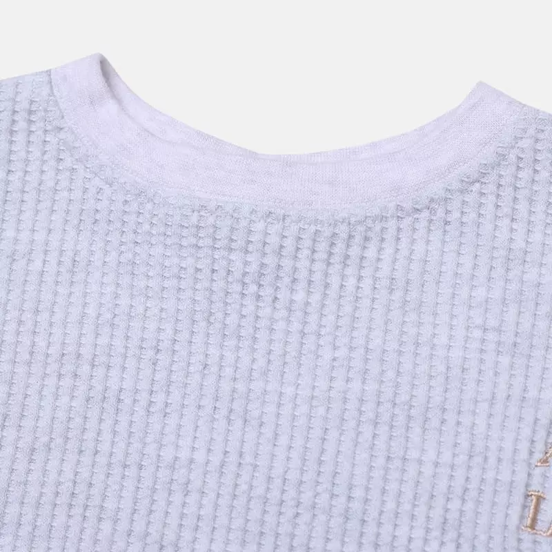 nrk - Korean Children Fashion - #fashionkids - Waffle Top Bottom Set - 6