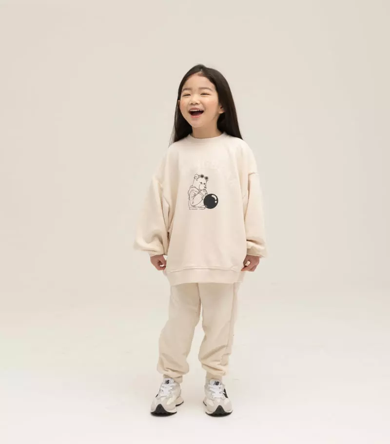 nrk - Korean Children Fashion - #littlefashionista - Bear Top Bottom Set - 12