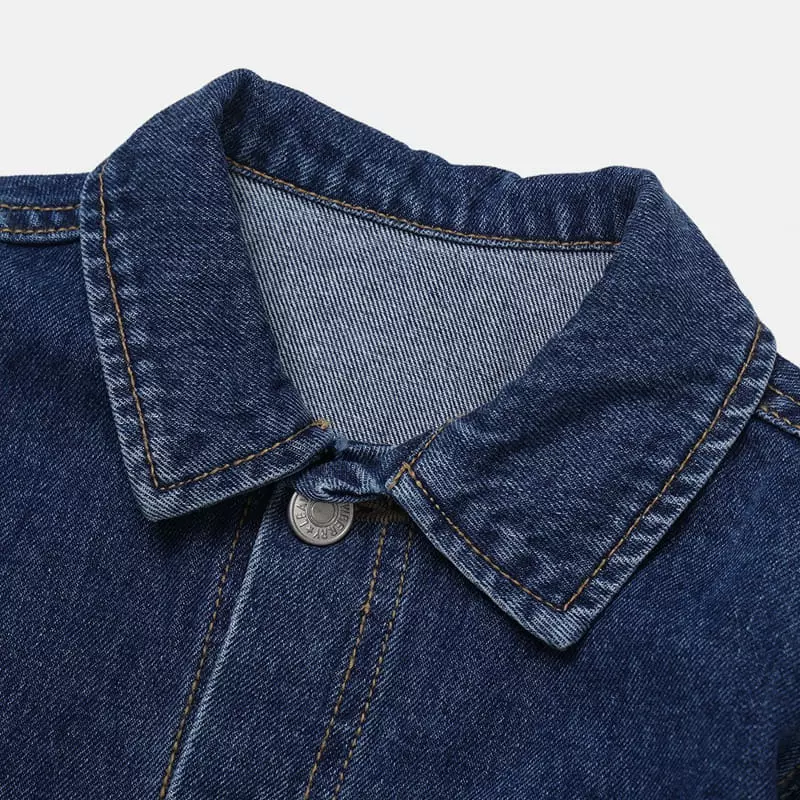 nrk - Korean Children Fashion - #magicofchildhood - Pocket Denim Jacket - 7