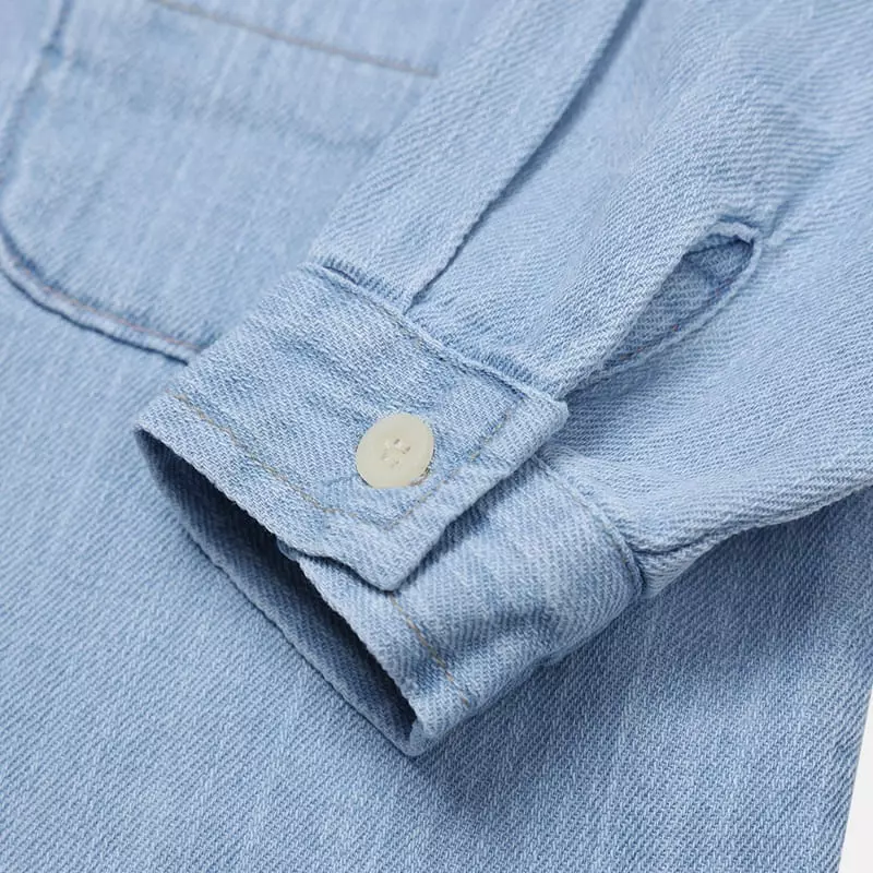 nrk - Korean Children Fashion - #minifashionista - Slab Denim Shirt - 9