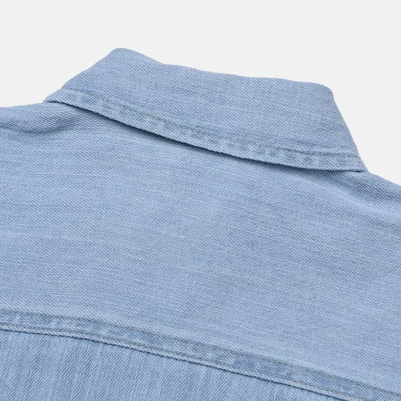 nrk - Korean Children Fashion - #prettylittlegirls - Slab Denim Shirt - 10