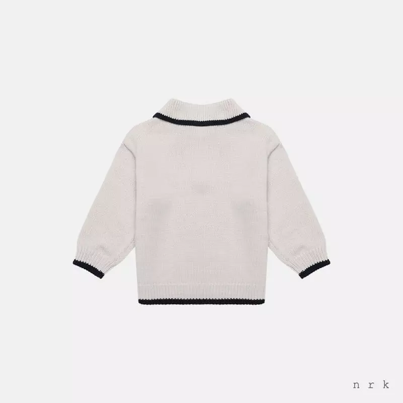 nrk - Korean Children Fashion - #stylishchildhood - Color Collar Knit Tee - 7
