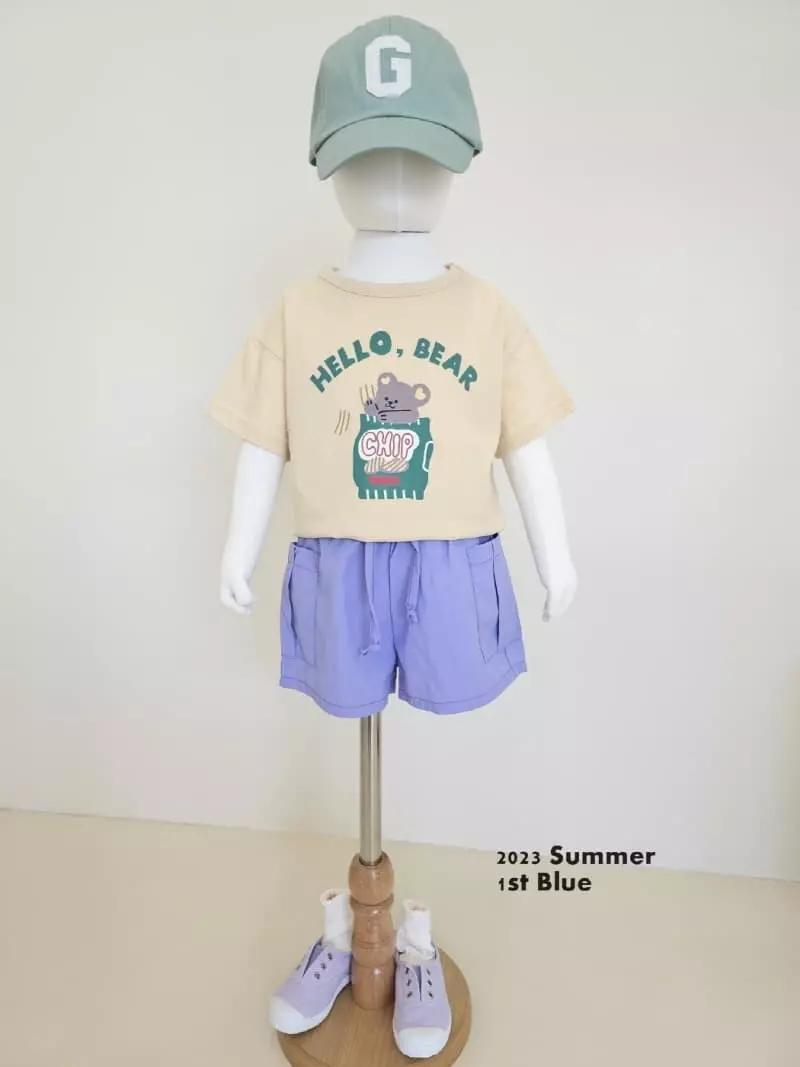 1st Blue - Korean Children Fashion - #Kfashion4kids - Hello Bay Tee - 10