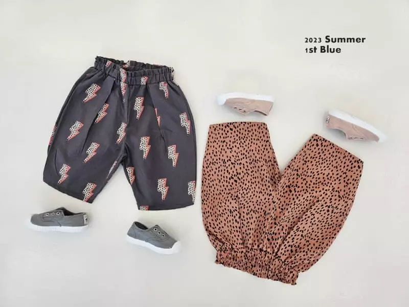 1st Blue - Korean Children Fashion - #Kfashion4kids - Paint Pants - 5