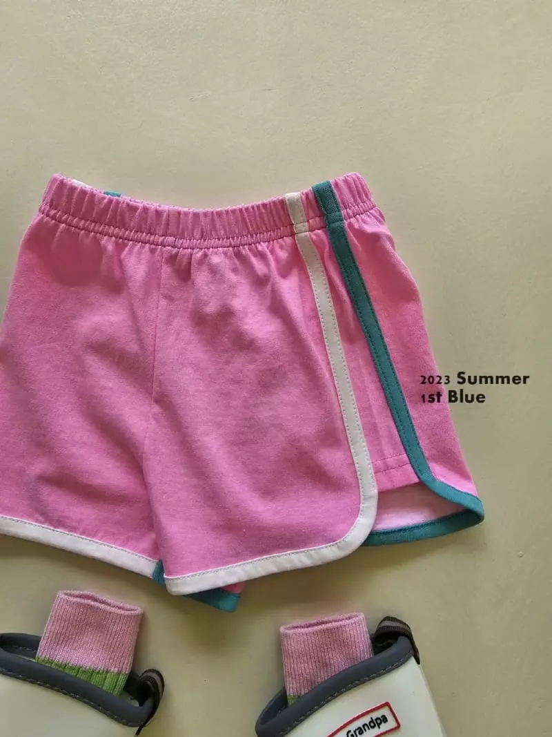 1st Blue - Korean Children Fashion - #childofig - Piping Neon Pants - 5