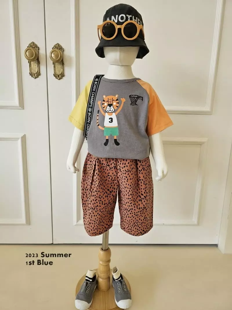1st Blue - Korean Children Fashion - #childofig - Paint Pants - 10