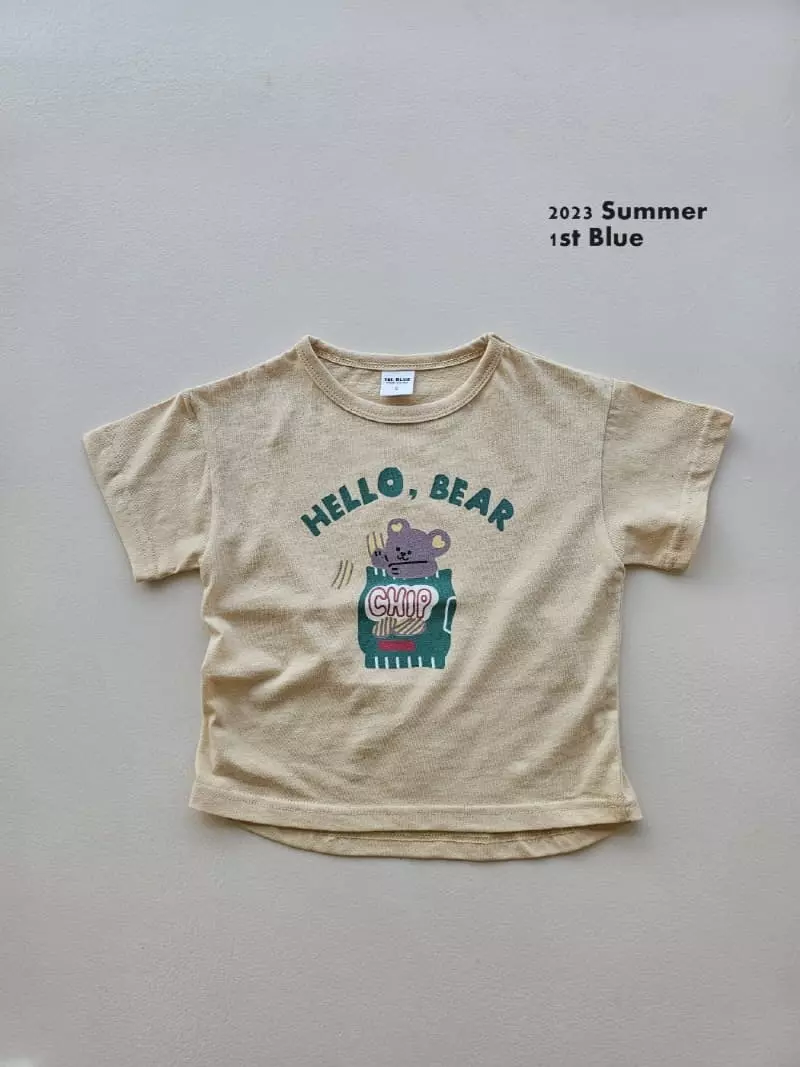 1st Blue - Korean Children Fashion - #childrensboutique - Hello Bay Tee - 4