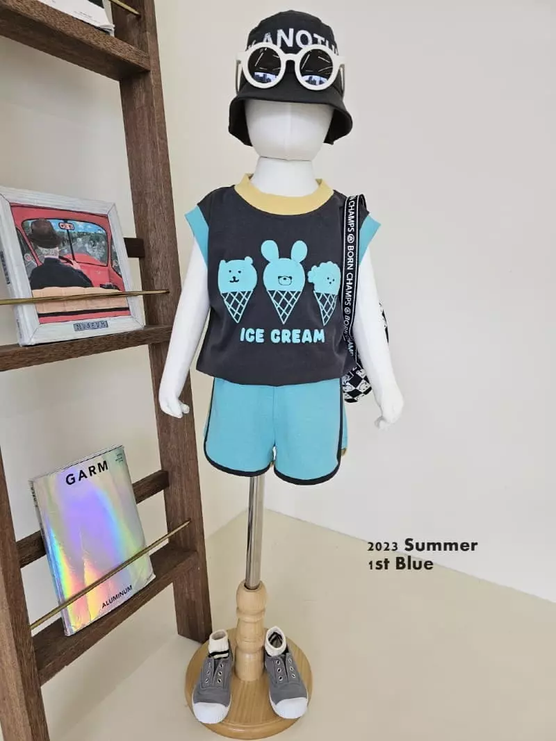 1st Blue - Korean Children Fashion - #discoveringself - Piping Neon Pants - 8