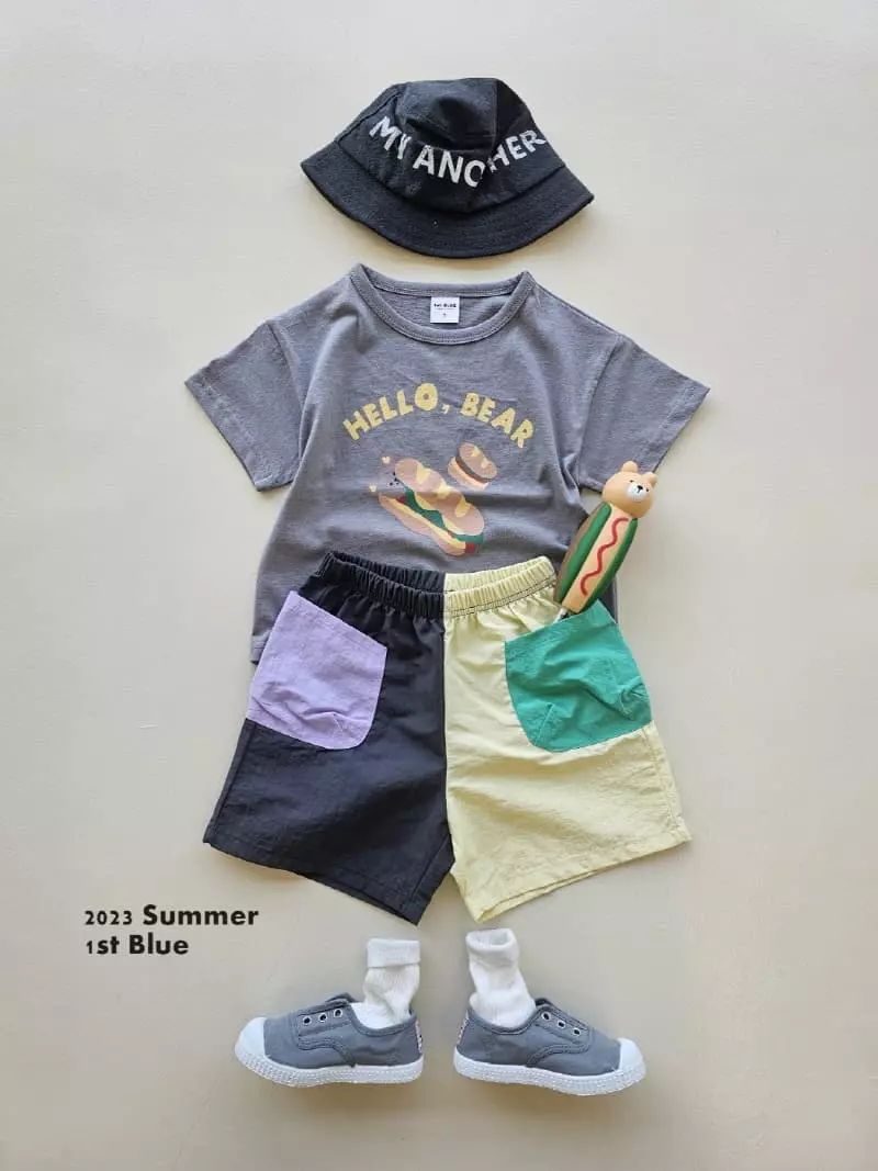 1st Blue - Korean Children Fashion - #discoveringself - Hello Bay Tee - 5