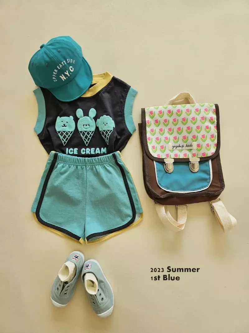 1st Blue - Korean Children Fashion - #fashionkids - Piping Neon Pants - 9