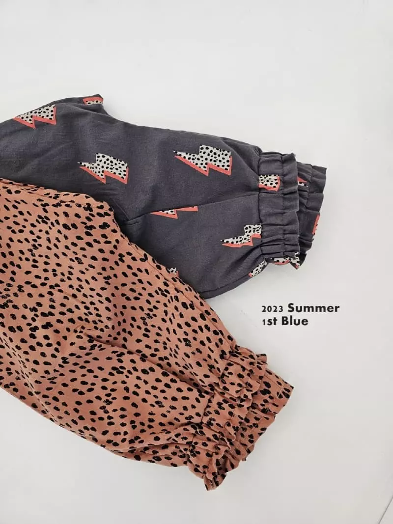 1st Blue - Korean Children Fashion - #kidsshorts - Paint Pants - 2