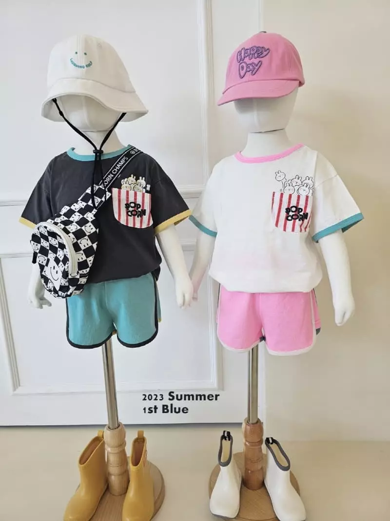 1st Blue - Korean Children Fashion - #kidzfashiontrend - Piping Neon Pants - 12