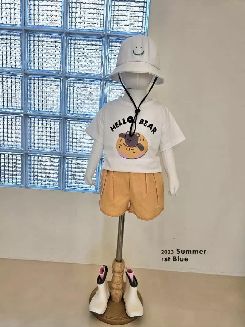 1st Blue - Korean Children Fashion - #kidzfashiontrend - Hello Bay Tee - 9