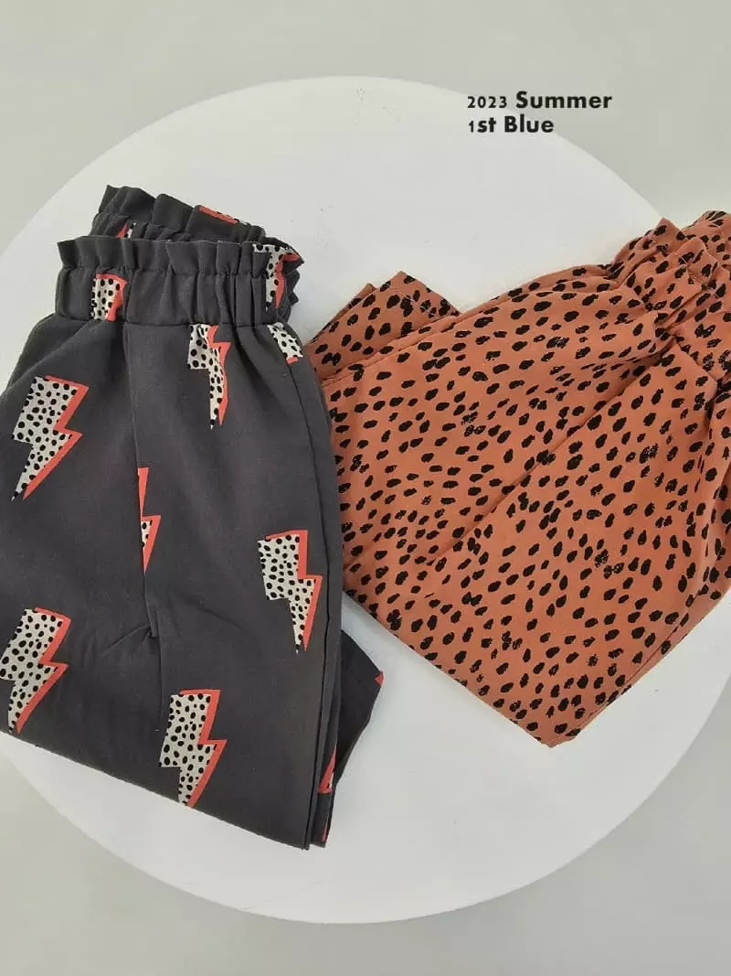 1st Blue - Korean Children Fashion - #kidsstore - Paint Pants - 4