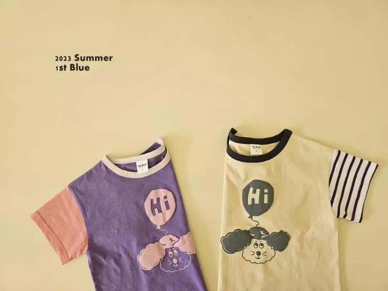 1st Blue - Korean Children Fashion - #kidzfashiontrend - Balloon Tee - 2