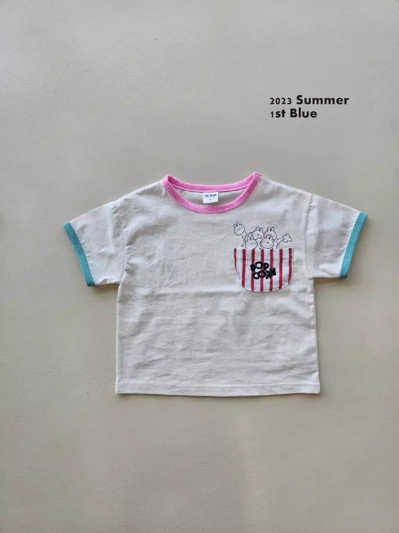 1st Blue - Korean Children Fashion - #Kfashion4kids - Popcorn Tee - 4