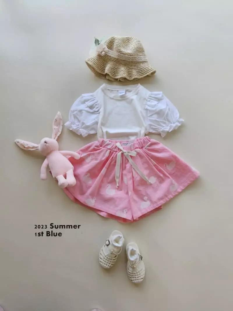 1st Blue - Korean Children Fashion - #magicofchildhood - Swan Skirt Pants - 11