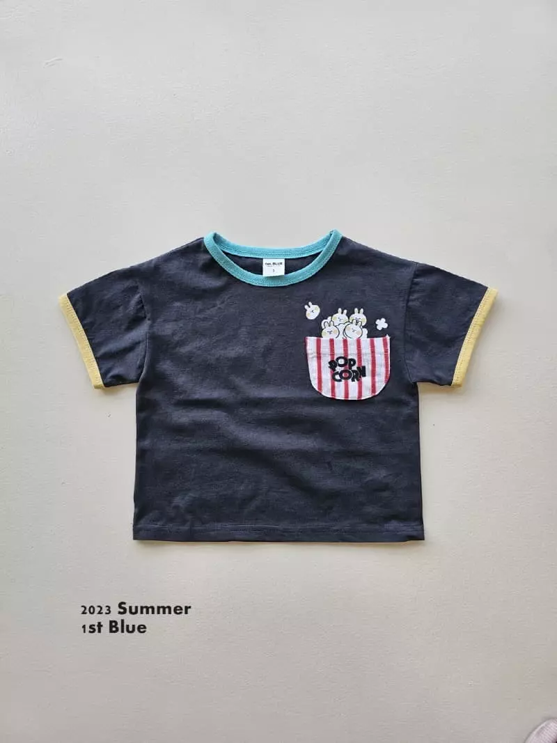 1st Blue - Korean Children Fashion - #magicofchildhood - Popcorn Tee - 5