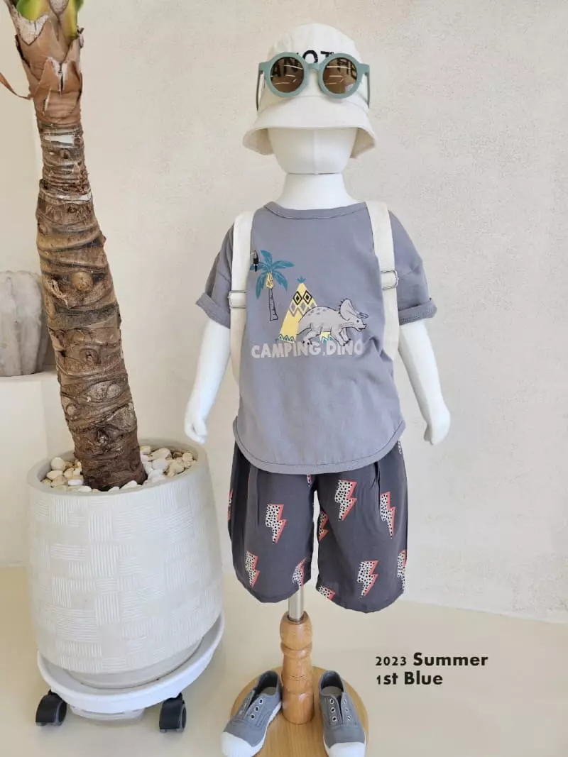1st Blue - Korean Children Fashion - #minifashionista - Paint Pants - 8
