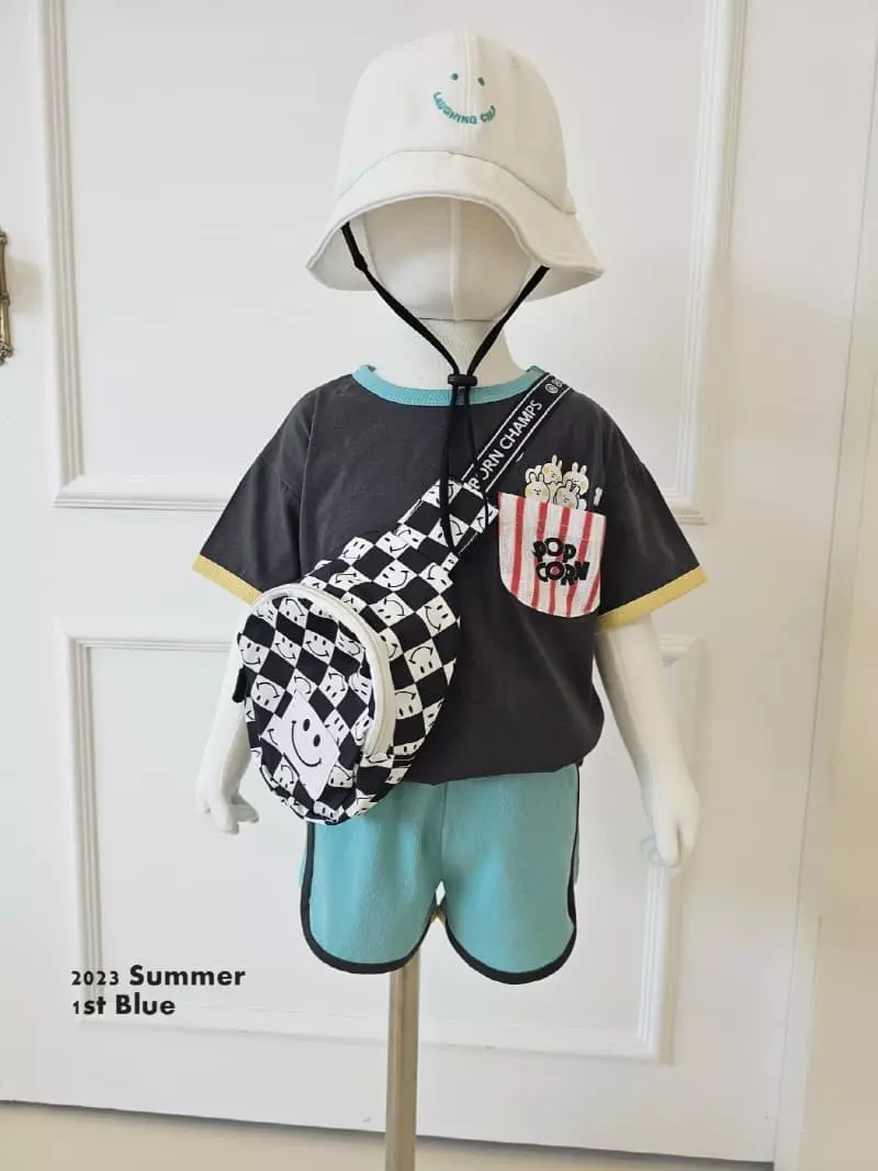 1st Blue - Korean Children Fashion - #prettylittlegirls - Popcorn Tee - 7