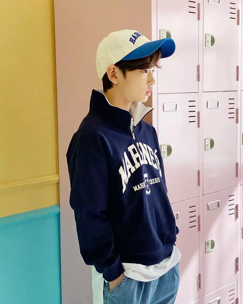 Able - Korean Children Fashion - #childrensboutique - Marine Half Zip-up Sweatshirt - 5