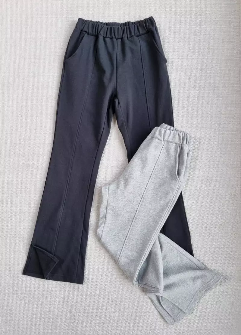 Able - Korean Children Fashion - #discoveringself - Slit Bootscut Pants - 2
