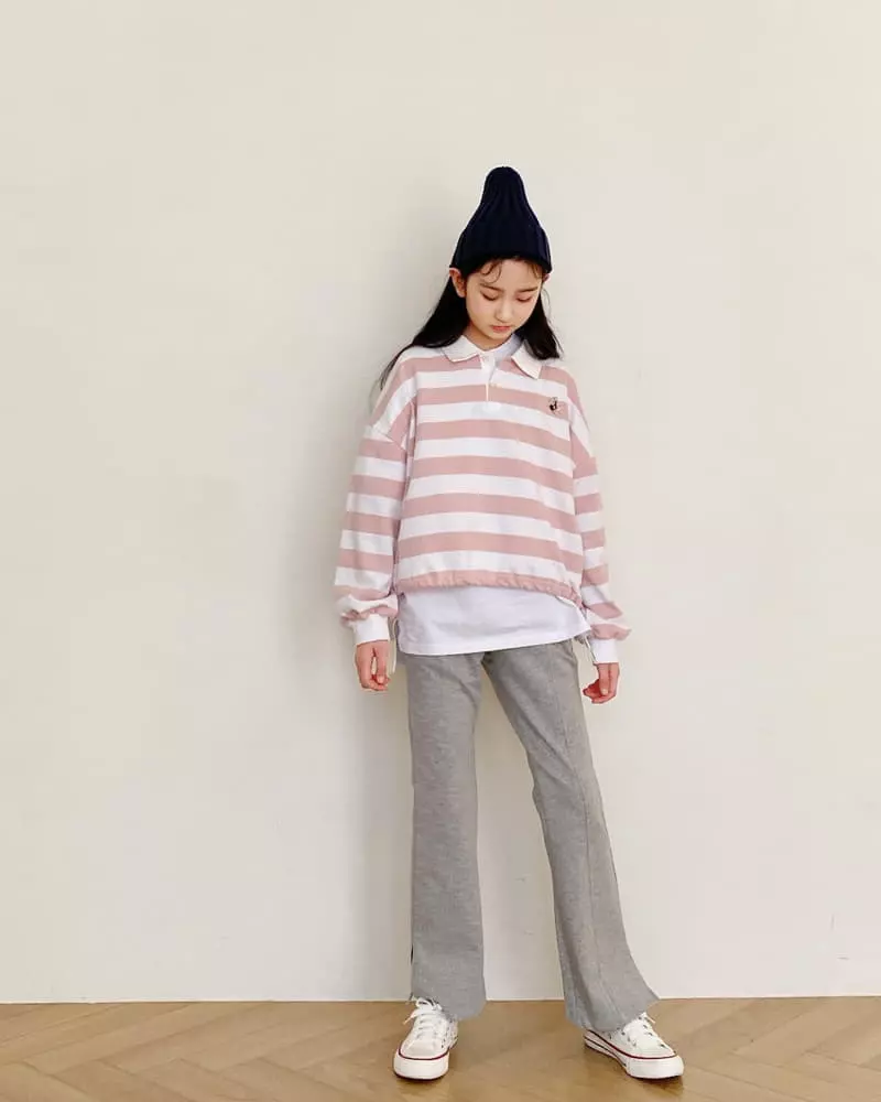 Able - Korean Children Fashion - #kidzfashiontrend - Slit Bootscut Pants - 6