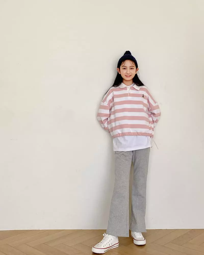 Able - Korean Children Fashion - #littlefashionista - Slit Bootscut Pants - 8