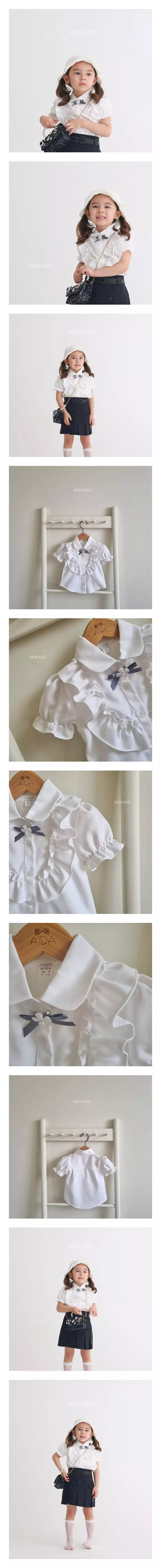 Aida - Korean Children Fashion - #minifashionista - Chopin Short Sleeves Blouse