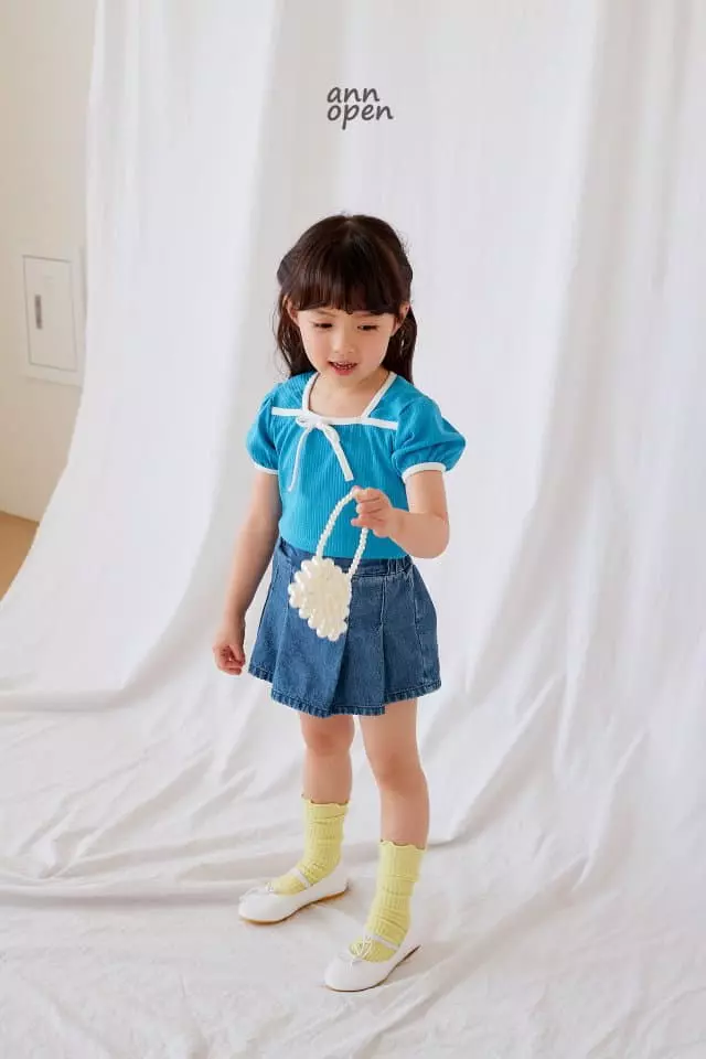 Ann Open - Korean Children Fashion - #discoveringself - Jenny Ribbon Tee - 9