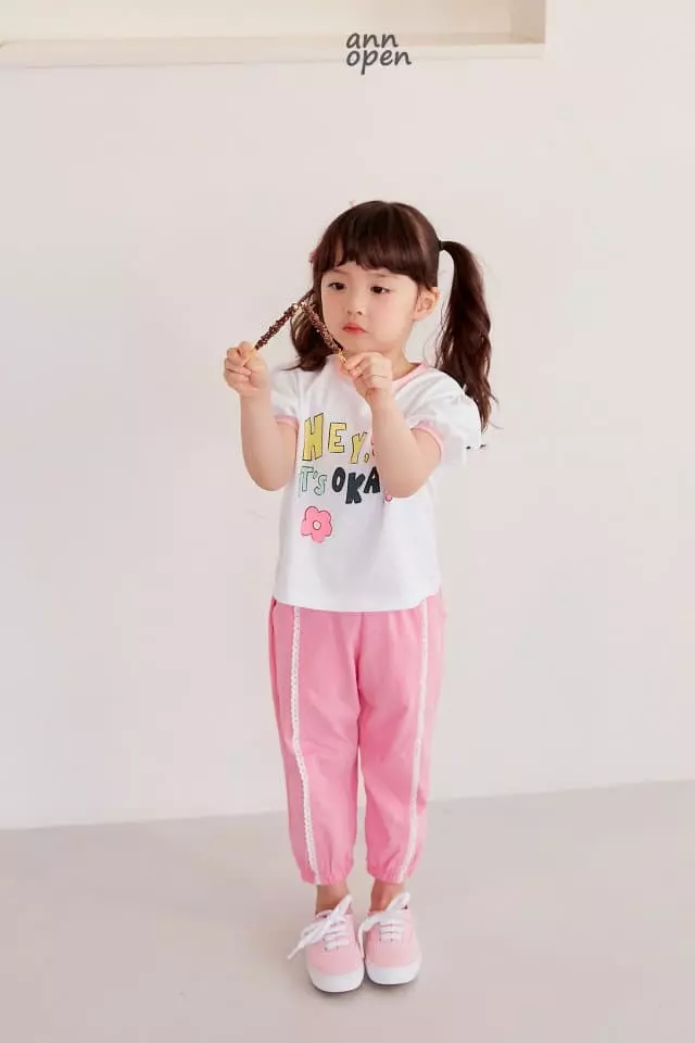 Ann Open - Korean Children Fashion - #kidsshorts - Hey Puff Tee - 8