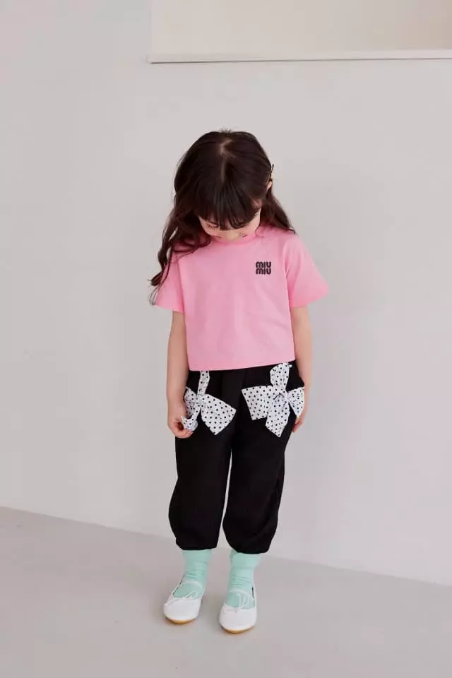Ann Open - Korean Children Fashion - #kidsstore - Mi Woo Crop Tee - 4