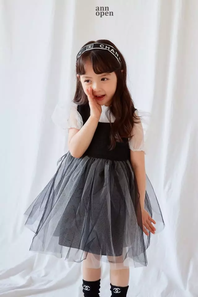 Ann Open - Korean Children Fashion - #littlefashionista - Coco Twid One-piece - 5
