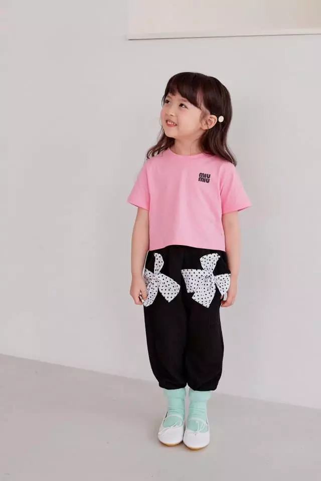 Ann Open - Korean Children Fashion - #littlefashionista - Mi Woo Crop Tee - 6