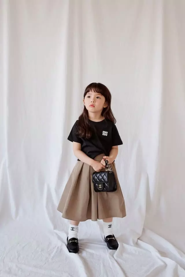 Ann Open - Korean Children Fashion - #prettylittlegirls - Mi Woo Crop Tee - 9