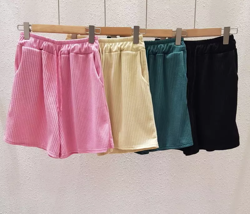 Another Plan - Korean Women Fashion - #momslook - Churros Rib Shorts - 8