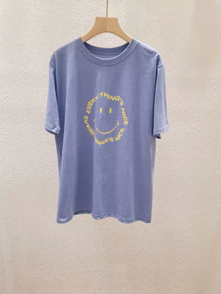 Another Plan - Korean Women Fashion - #momslook - Pigment Smile Paint Tee