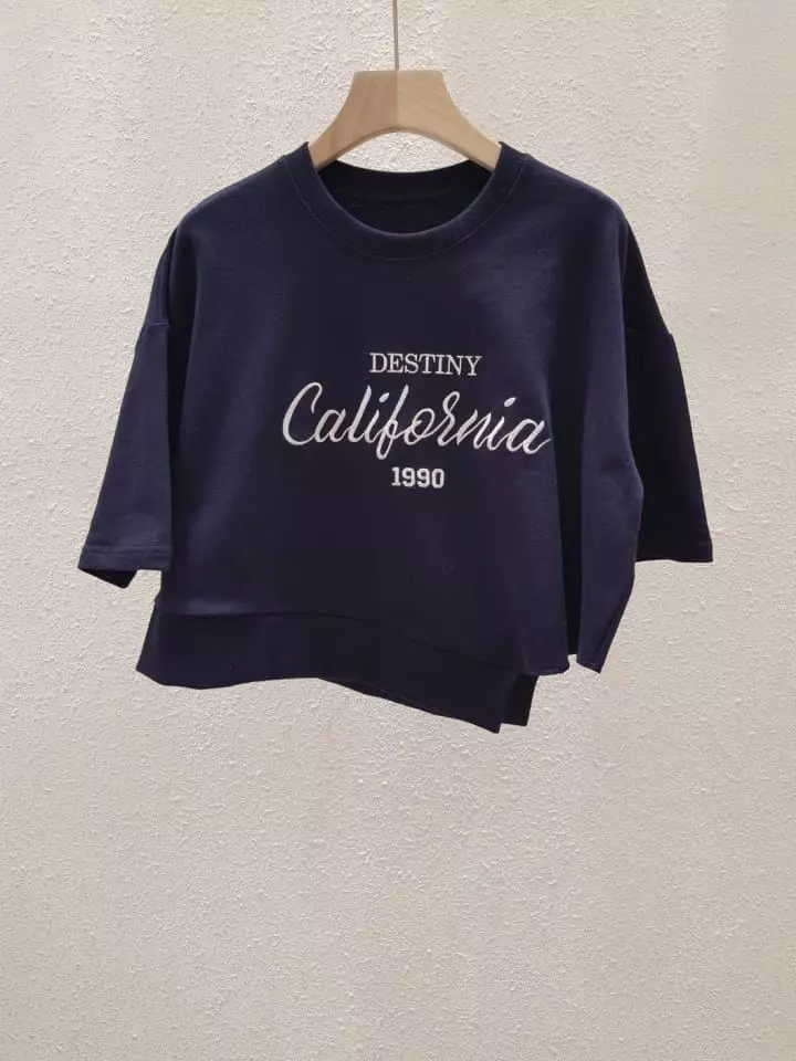 Another Plan - Korean Women Fashion - #momslook - Cali Unbalance Short Sleeves Sweatshirt - 10
