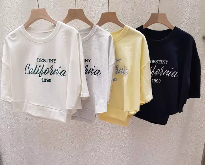 Another Plan - Korean Women Fashion - #momslook - Cali Unbalance Short Sleeves Sweatshirt - 12