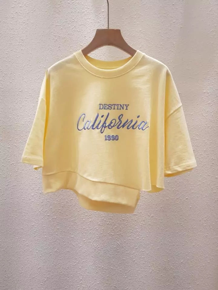 Another Plan - Korean Women Fashion - #momslook - Cali Unbalance Short Sleeves Sweatshirt - 8