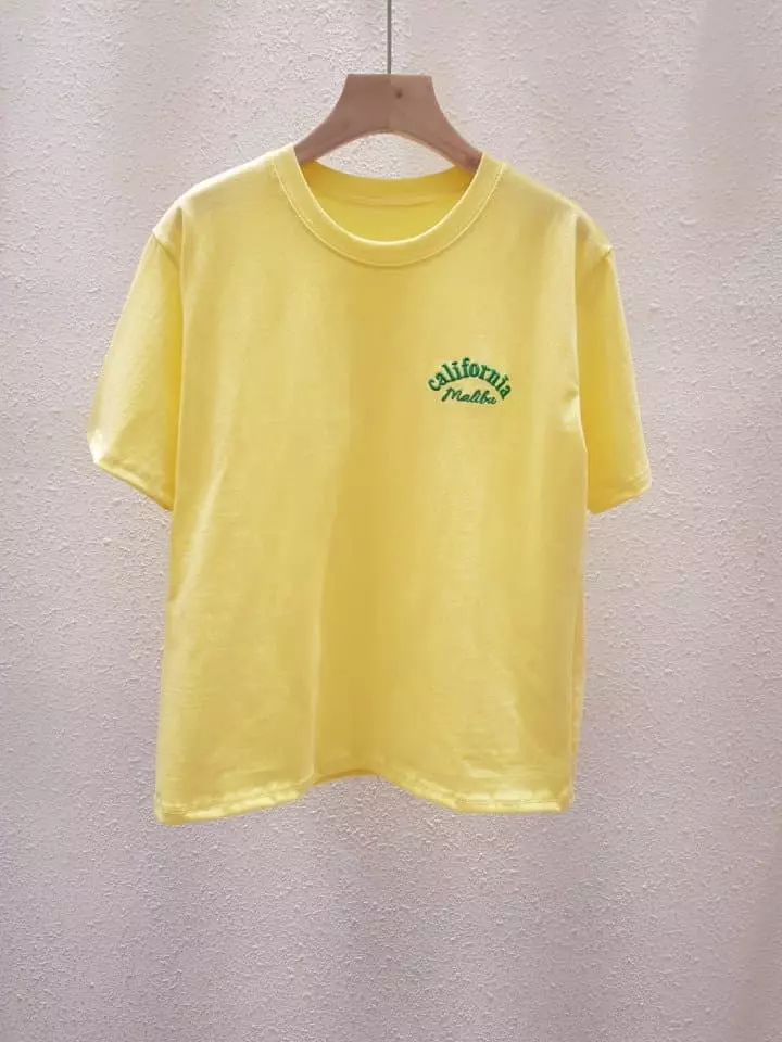 Another Plan - Korean Women Fashion - #shopsmall - Dreaming Embrodiery Short Sleeves Tee - 2
