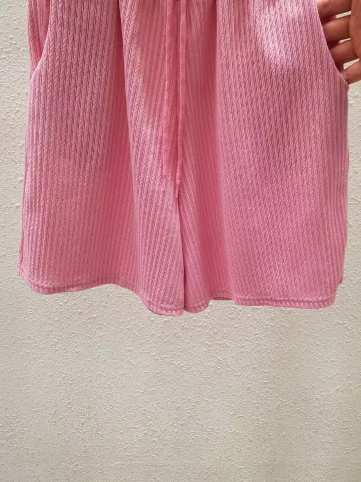 Another Plan - Korean Women Fashion - #shopsmall - Churros Rib Shorts - 4