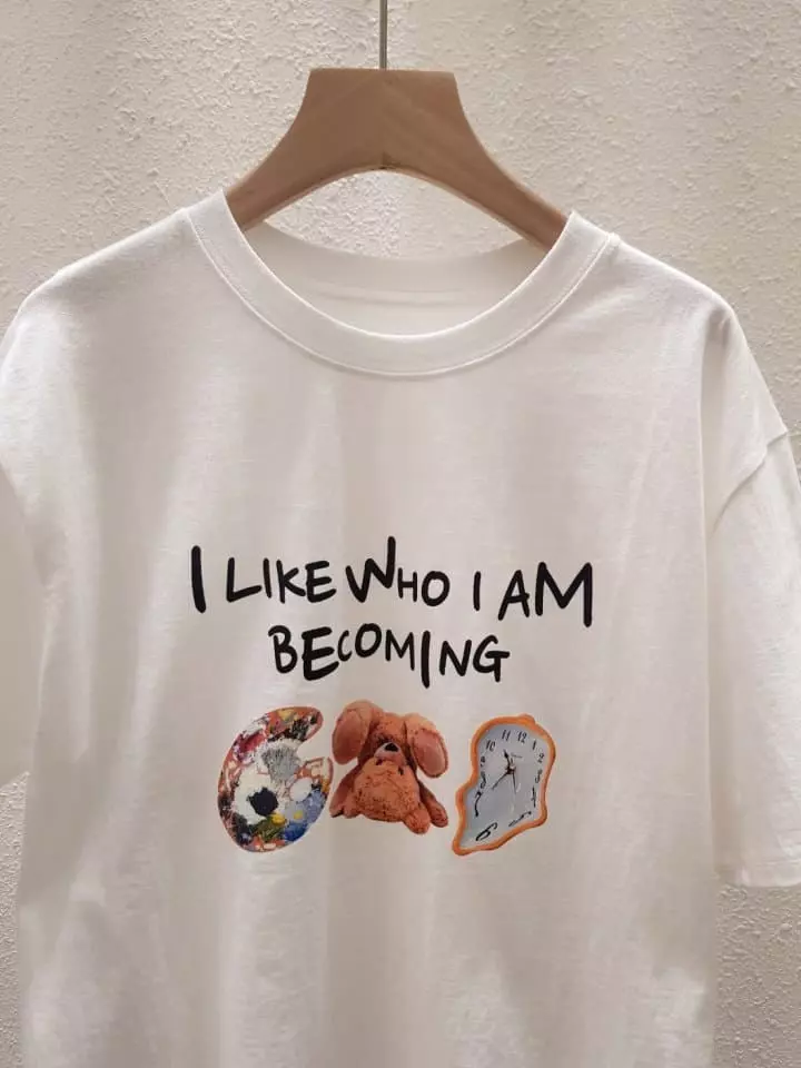 Another Plan - Korean Women Fashion - #thatsdarling - Like It Paint Short Sleeves Tee - 2