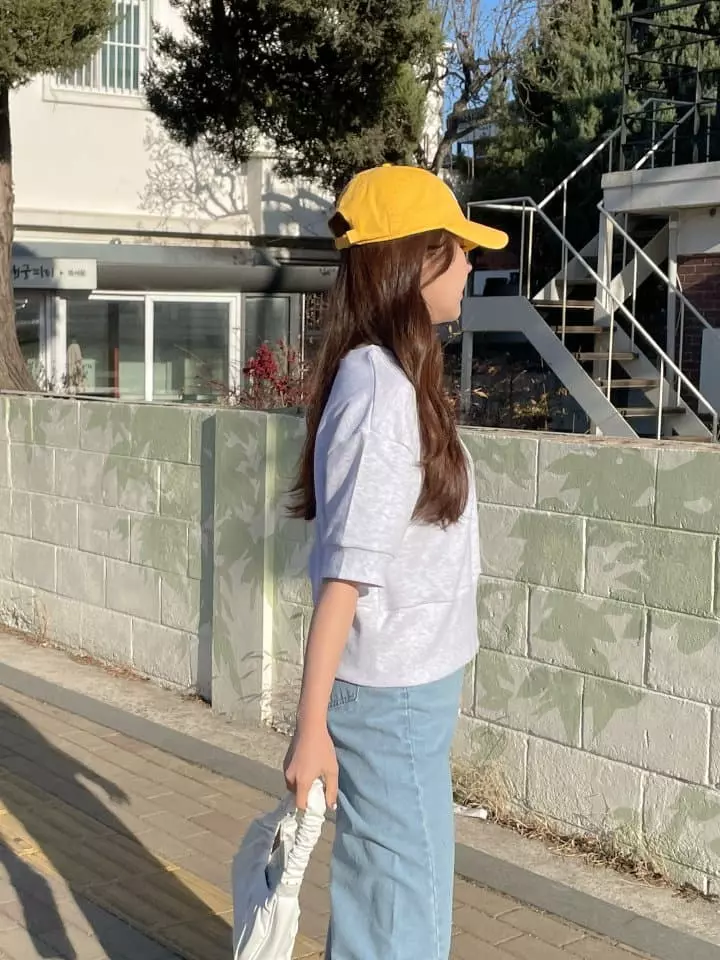 Another Plan - Korean Women Fashion - #vintageinspired - Like Embrodiery Short Sleeves Sweatshirt - 2