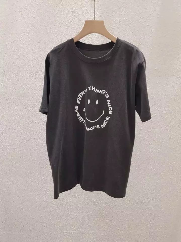 Another Plan - Korean Women Fashion - #womensfashion - Pigment Smile Paint Tee - 10