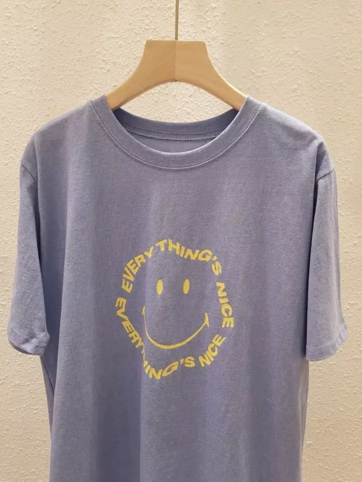 Another Plan - Korean Women Fashion - #womensfashion - Pigment Smile Paint Tee - 2